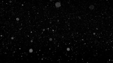 Snow Falling on Black Background for Wintery Effect