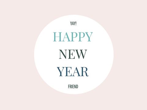 Minimalist Happy New Year Greeting Against Pink Background - Download Free Stock Templates Pikwizard.com