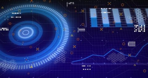 Futuristic Digital Data Technology Background - Download Free Stock Images Pikwizard.com