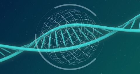 Global digital connection through dna conceptual artwork