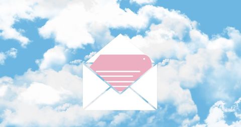 Cloud Technology Concept with Envelope Icon - Download Free Stock Images Pikwizard.com