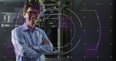 IT Engineer Overseeing Data Servers in High-Tech Facility - Download Free Stock Images Pikwizard.com
