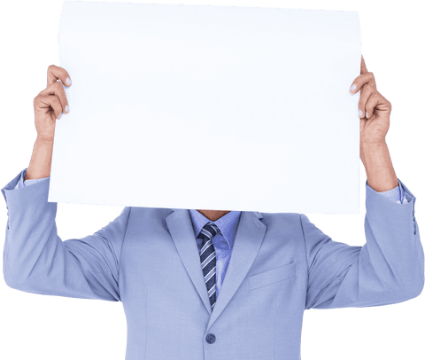 Businessman Holding Transparent Blank Panel for Message Space - Download Free Stock Videos Pikwizard.com