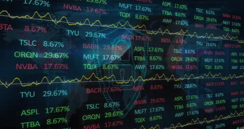 Animated Financial Data Processing Transforming Global Finance