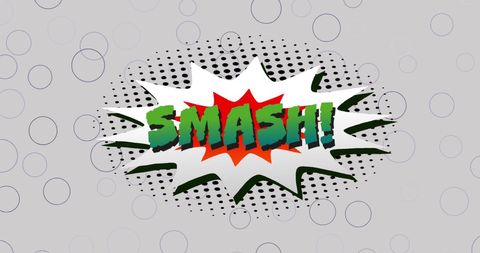 Retro Comic Style Speech Bubble with Smash Text - Download Free Stock Images Pikwizard.com