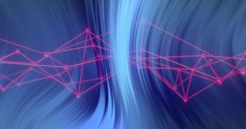 Abstract Scientific Data Processing on Digital Wave Background - Download Free Stock Images Pikwizard.com