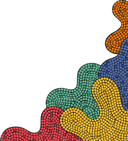 vibrant abstract mosaic shapes on transparent background - Download Free Stock Videos Pikwizard.com