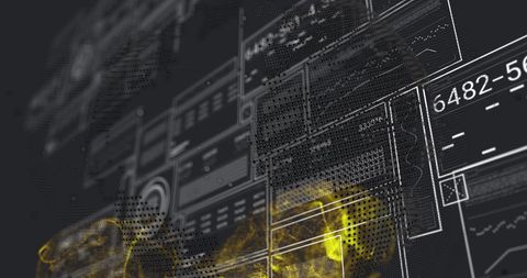 Futuristic Data Visualization with Abstract Interfaces - Download Free Stock Images Pikwizard.com