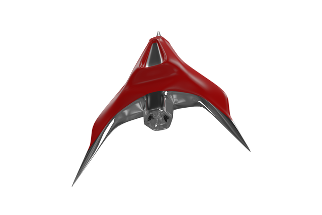 Futuristic Red Space Ship on Transparent Background - Download Free Stock Videos Pikwizard.com