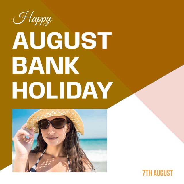 August Bank Holiday Celebration Beach Vacation Concept - Download Free Stock Templates Pikwizard.com