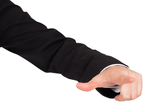 transparent businesswoman’s hand pointing finger in black suit sleeve - Download Free Stock Videos Pikwizard.com