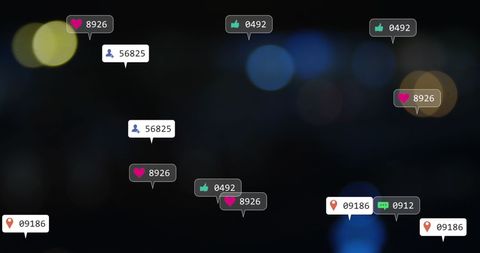 Social Media Data Processing in Digital Interface Concept