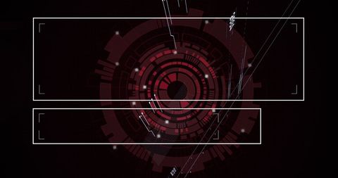 Abstract digital interface display for data analysis