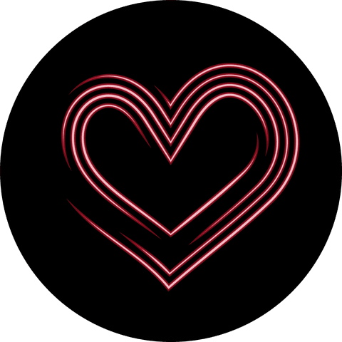Transparent Heart Shape with Neon Light on Dark Background - Download Free Stock Videos Pikwizard.com
