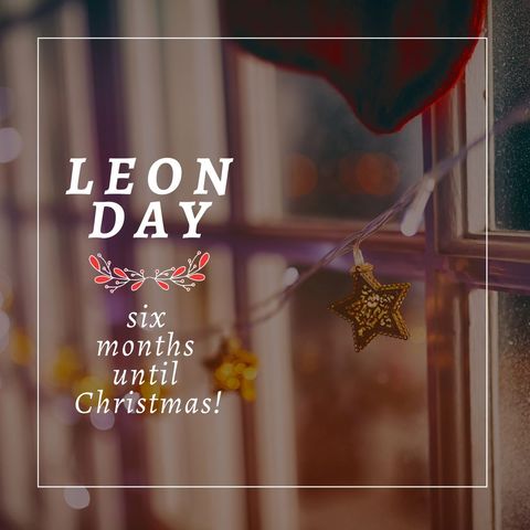 leon day festive celebration six months to christmas - Download Free Stock Templates Pikwizard.com