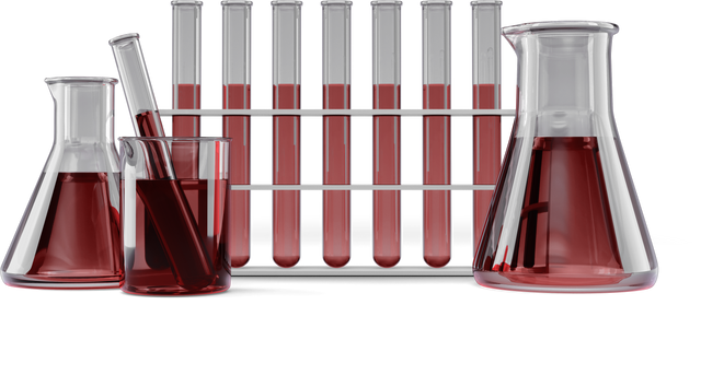 Close-Up of Transparent Lab Equipment with Red Chemical Solution - Download Free Stock Videos Pikwizard.com