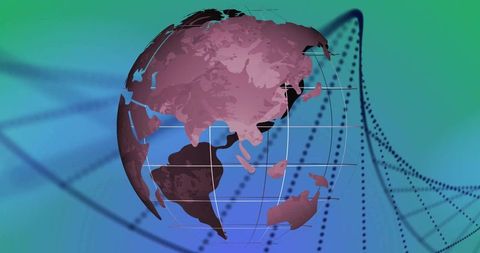 Interactive Digital Globe with Global Network Connectivity