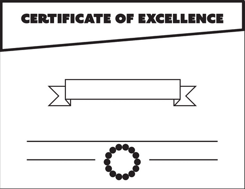 transparent certificate of excellence on png background - Download Free Stock Videos Pikwizard.com
