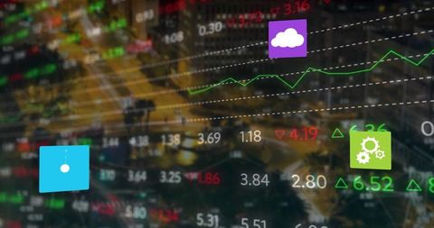 Futuristic Data Visualization in Urban Night Environment