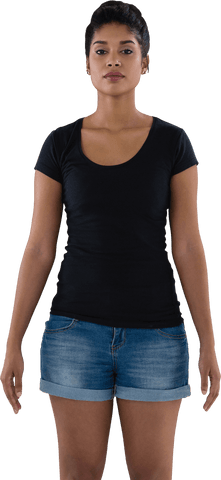 Transparent Background Young Woman Standing with Confidence - Download Free Stock Videos Pikwizard.com