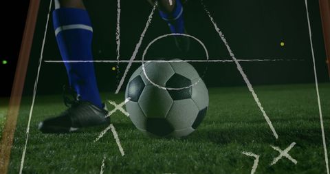 Soccer Player Analyzing Game Strategy Through Connections