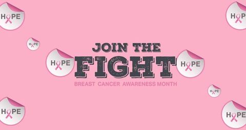 Breast Cancer Awareness: Join the Fight on Pink Background