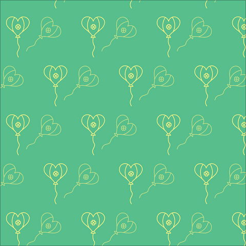 Heart Shaped Balloons Pattern on Transparent Green Background - Download Free Stock Videos Pikwizard.com