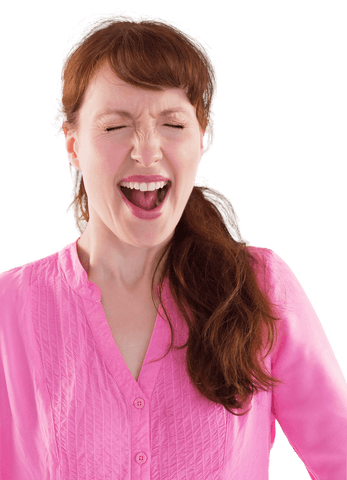 excited woman shouting on transparent background - Download Free Stock Videos Pikwizard.com