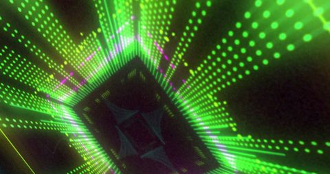 vibrant 3d light display with green and pink rays - Download Free Stock Images Pikwizard.com