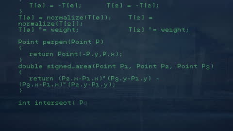 Digital Programming Code Animation on Dark Background