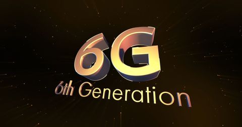 Futuristic 6G Text Glowing in Digital Space - Download Free Stock Images Pikwizard.com