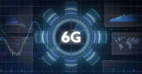 6G Technology with Financial Data Visualization Interface - Download Free Stock Images Pikwizard.com