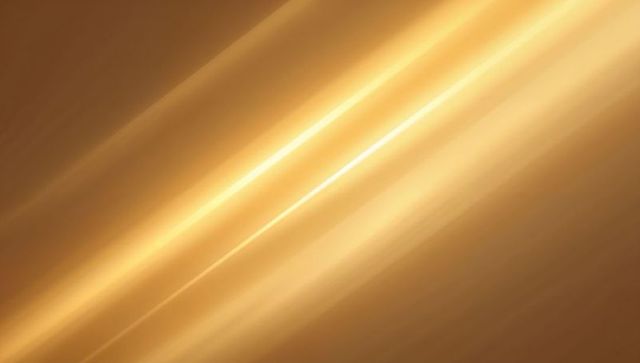 Glowing shimmering golden light streaks diagonal gradient metallic backdrop luxury design