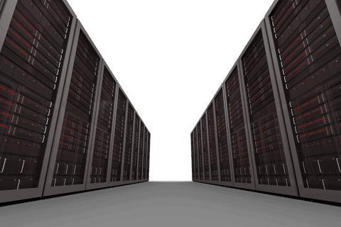 transparent digital servers in row with red details - Download Free Stock Videos Pikwizard.com