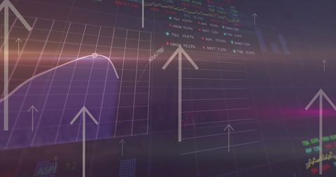 Dynamic Financial Data Analysis with Arrows - Download Free Stock Images Pikwizard.com