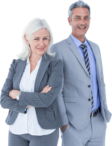 confident professionals smiling in transparent business attire - Download Free Stock Videos Pikwizard.com