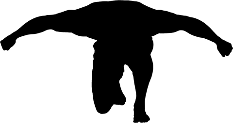 transparent silhouette of male athlete runner - Download Free Stock Videos Pikwizard.com