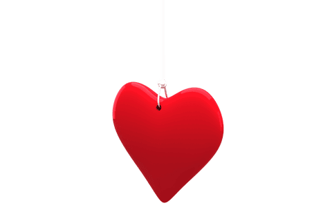 hanging red heart on string transparent background love symbol - Download Free Stock Videos Pikwizard.com