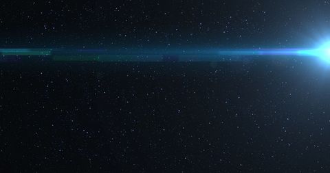 Glowing Blue Starburst in Space - Download Free Stock Images Pikwizard.com
