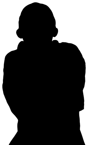 Man silhouette on transparent background lifestyle vector