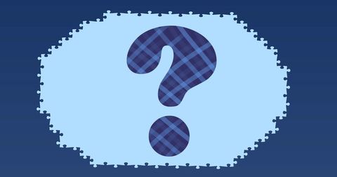 Question Mark Over Puzzle Pieces with Blue Background - Download Free Stock Images Pikwizard.com