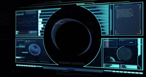 Futuristic Digital Interface with Advanced HUD Design - Download Free Stock Images Pikwizard.com