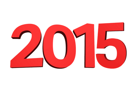 Red 2015 Numeric Illustration on Transparent Background - Download Free Stock Videos Pikwizard.com