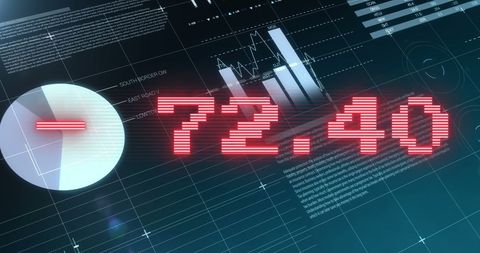 Digital Data Analysis with Declining Number Representation - Download Free Stock Images Pikwizard.com