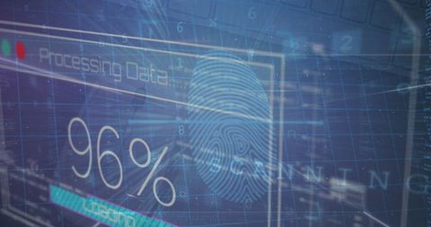 High-Tech Digital Data Processing Interface Background - Download Free Stock Images Pikwizard.com