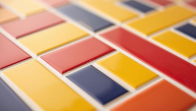 Vibrant moroccan-inspired geometric tile design