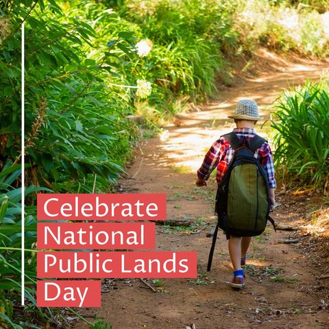 young boy hiking dirt path for national public lands day - Download Free Stock Templates Pikwizard.com