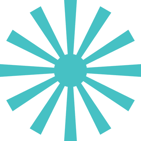 Turquoise Abstract Radiating Shape on Transparent Background - Download Free Stock Videos Pikwizard.com
