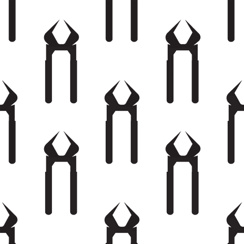 Seamless Pattern of Black Pliers on Transparent Background - Download Free Stock Videos Pikwizard.com