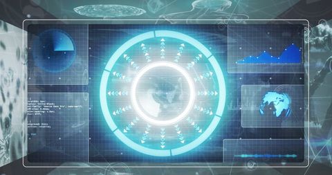 Futuristic Data Processor and Interface Design - Download Free Stock Images Pikwizard.com
